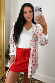 Breezy Tunic Top- Cherry Pop - Jess Lea Boutique