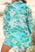 Breezy Tunic Top- Coastal Vista - Jess Lea Boutique
