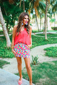 PREORDER-Bright Blooms Floral Skort
