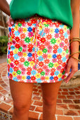 Bright Blooms Floral Skort - Jess Lea Boutique