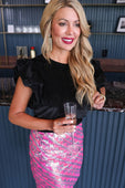 Bring The Drama Sequin Skirt - Jess Lea Boutique