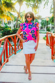 PREORDER-Brunch Plans Flutter Sleeve Top - Jess Lea Boutique