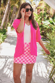 Bubblegum Checkered Skort - Jess Lea Boutique