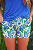 Caroline Floral Everyday Shorts - Jess Lea Boutique