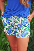 Caroline Floral Everyday Shorts - Jess Lea Boutique