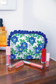 Caroline Floral Quilted Ruffle Bag - Jess Lea Boutique