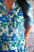 Caroline Floral Ruffle Pajama Set - Jess Lea Boutique