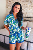 Caroline Floral Ruffle Pajama Set - Jess Lea Boutique