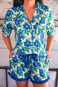 Caroline Floral Ruffle Pajama Set - Jess Lea Boutique
