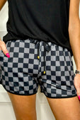 PREORDER-Check Back Checkered Drawstring Everyday Shorts