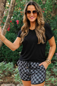 PREORDER-Check Back Checkered Drawstring Everyday Shorts - Jess Lea Boutique