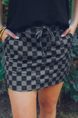 PREORDER-Check Back Checkered Skort