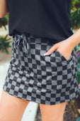 PREORDER-Check Back Checkered Skort