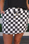 Checkerboard Checkered Skort - Jess Lea Boutique