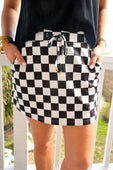 Checkerboard Checkered Skort - Jess Lea Boutique