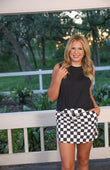 Checkerboard Checkered Skort - Jess Lea Boutique