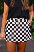PREORDER-Checkerboard Checkered Skort - Jess Lea Boutique