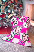 Checkered Bow Christmas Treat Blanket - Jess Lea Boutique
