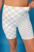 Checkered Dreams Biker Shorts - Jess Lea Boutique
