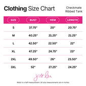 Checkmate Ribbed Tank- Orange - Jess Lea Boutique