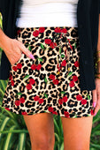 Cherries Gone Wild Skort - Jess Lea Boutique