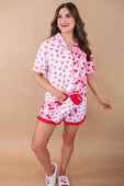 Cherry Bomb Ruffle Pajama Set - Jess Lea Boutique