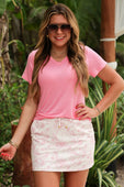Chloe Camo Skort- Pink - Jess Lea Boutique
