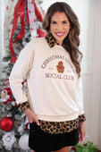PREORDER- Christmas Cookie Social Club Luxe Pullover - Jess Lea Boutique