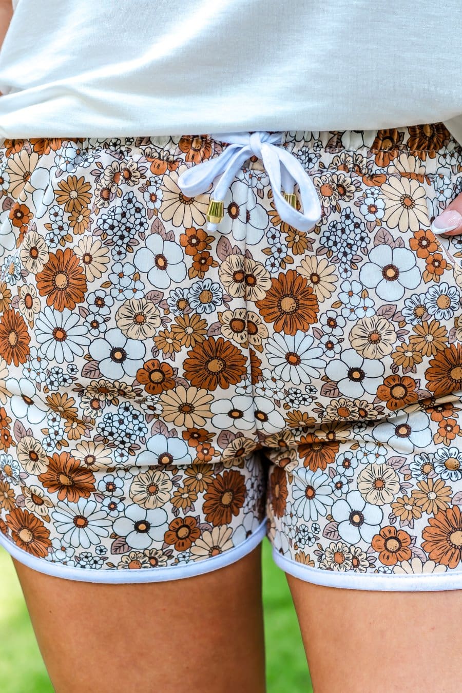 PREORDER-Claim To Fame Floral Drawstring Everyday Shorts