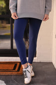 Compression Leggings- Navy - Jess Lea Boutique