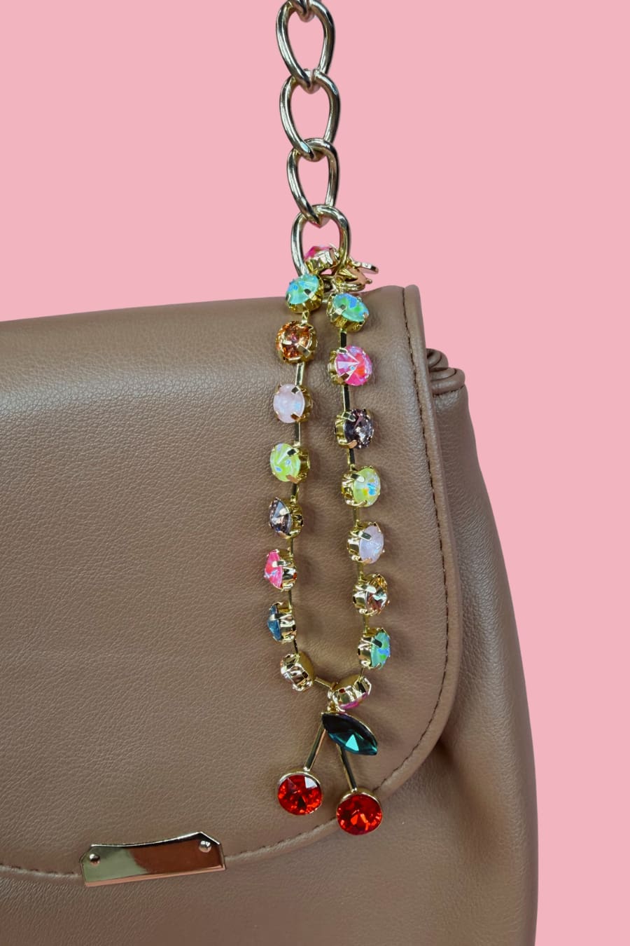 Confetti Cherry Bag Charm - Jess Lea Boutique