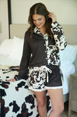 Cowhide Couture Ruffle Pajama Set - Jess Lea Boutique