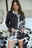 Cowhide Couture Ruffle Pajama Set - Jess Lea Boutique