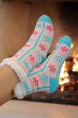 Cozy Cabin Socks- Whimsy Peppermints - Jess Lea Boutique