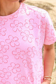 Millie Burn Out Tee- Flowers