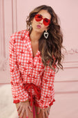 Cuter Than Cupid Ruffle Pajama Set - Jess Lea Boutique