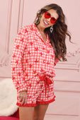 Cuter Than Cupid Ruffle Pajama Set - Jess Lea Boutique