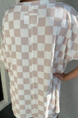 Daily Basis Biker Set, Neutral Checkered - Jess Lea Boutique