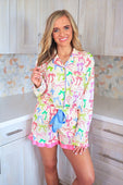 Daylight Bow Ruffle Pajama Set - Jess Lea Boutique