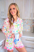 Daylight Bow Ruffle Pajama Set - Jess Lea Boutique