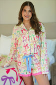 Daylight Bow Ruffle Pajama Set - Jess Lea Boutique