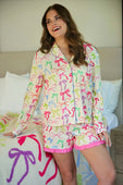 Daylight Bow Ruffle Pajama Set - Jess Lea Boutique