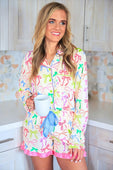 Daylight Bow Ruffle Pajama Set - Jess Lea Boutique