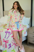 Daylight Bow Ruffle Pajama Set - Jess Lea Boutique
