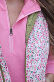 Delilah Puffer Vest- Ditzy Floral - Jess Lea Boutique