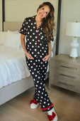 Dotty Darling Polka Dot Ruffle Pajama Set - Jess Lea Boutique
