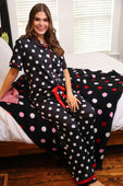 Dotty Darling Polka Dot Ruffle Pajama Set - Jess Lea Boutique
