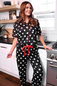 Dotty Darling Polka Dot Ruffle Pajama Set - Jess Lea Boutique