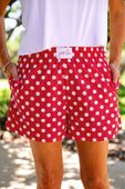 Easy Win Polka Dot Boxer Shorts- Red - Jess Lea Boutique