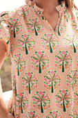 Eliza Ruffle Dress- Pineapple Isle - Jess Lea Boutique